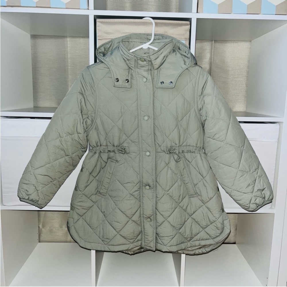 ZARA KIDS DIAMOND PATTERN PUFFER COAT Size 9-10Y